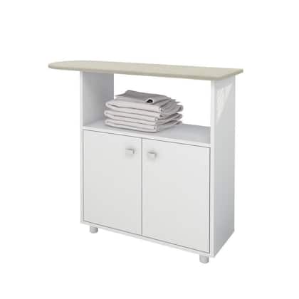 Imagem de Tábua De Passar Roupa Com Armário 2 Portas Cr30011 Branca