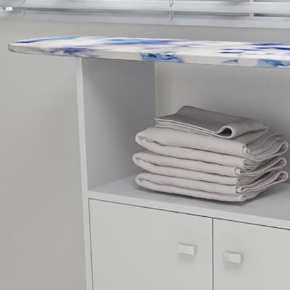 Imagem de Tábua de Passar Roupa com Armário 2 Portas Multimóveis CR30011 Branca