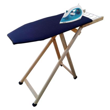 Imagem de Tábua De Passar Roupa Com Suporte Ferro Dobrável Táboa Fácil de Guardar