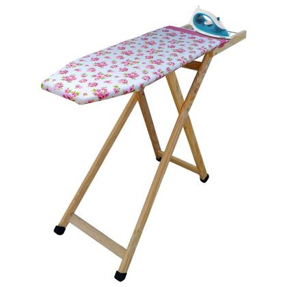 Imagem de Tábua De Passar Roupa Com Suporte Ferro Dobrável Táboa Fácil de Guardar