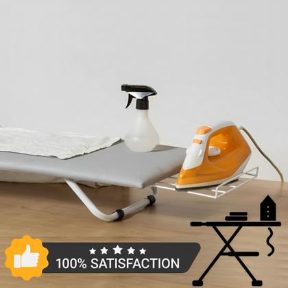 Imagem de Tabua De Passar Roupa Dobrável Portátil Mesa Com Porta Ferro retrátil