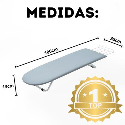Imagem de Tabua De Passar Roupa Dobrável Portátil Mesa Com Porta Ferro retrátil