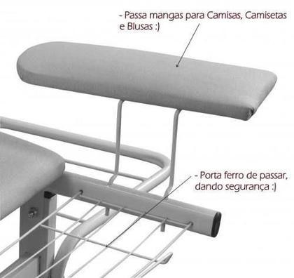 Imagem de Tabua de Passar Roupa Passadeira Mesa de Passar Multiuso - Utilaco