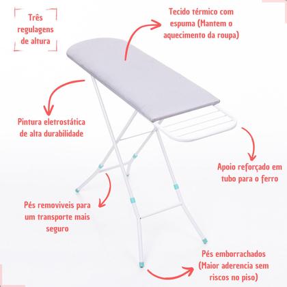 Imagem de Tabua De Passar Roupa Tecido Térmico