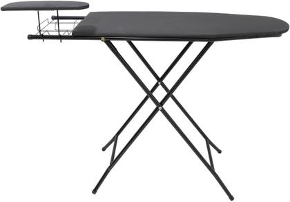 Imagem de Tábua Mesa de Passar Roupa Reforçada c/Passa Mangas Preta