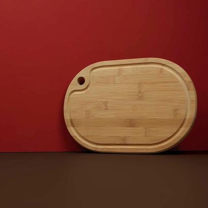 Imagem de Tábua Oval Bamboo 33cm x 23cm