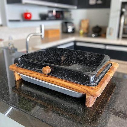 Imagem de Tábua para Churrasco 39cm com Tampa e Bandeja Premium
