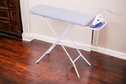 Imagem de Tabua para Passar Roupa Tecido Térmico Mesa Passadeira Com Suporte para Ferro