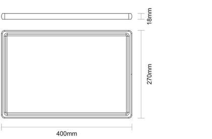 Imagem de Tábua Retangular em Madeira com Acabamento Natural 40x27 cm Tramontina