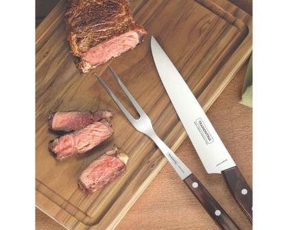 Imagem de Tábua Retangular em Madeira com Acabamento Natural 40x27 cm Tramontina