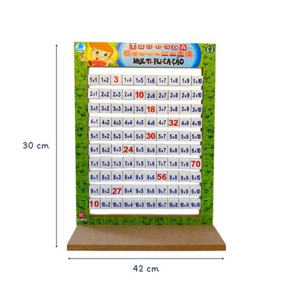 Imagem de Tabuada Giratória Matemática Brinquedos Educativos Pedagógico Escolar Simque 7 anos