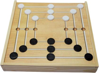 Imagem de Tabuleiro 3 em 1 Jogos Clássicos Dama Ludo E Trilha Estojo E Tabuleiros Em Madeira