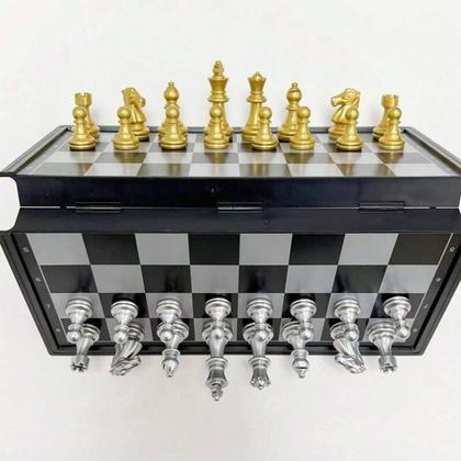Imagem de Tabuleiro De Xadrez Dobrável Magnético Educacional