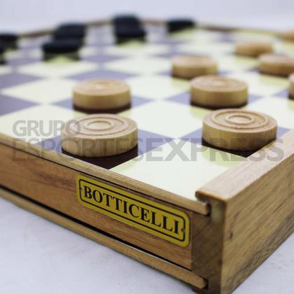 Imagem de Tabuleiro em Madeira com 4 Jogos - Botticelli - Cód. 350