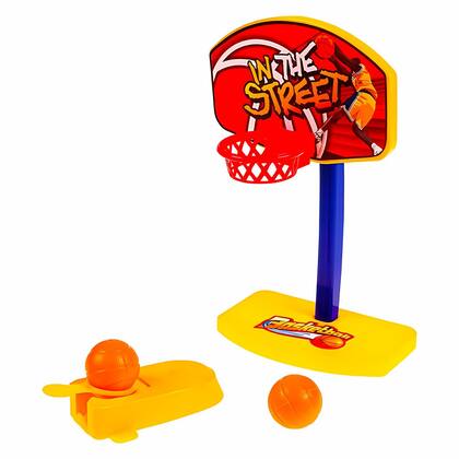 Imagem de Tabuleiro Mini Basquete De Mesa Brinquedo Jogo Com Lançador Para Crianças - Art Brink