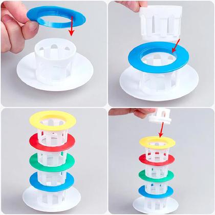 Imagem de Tabuleiro Torre Maluca Equilibre Os Turistas Brinquedo 84221 - Art Brink