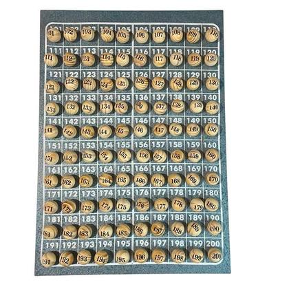 Imagem de Tabuleiros Com Bolinhas Numeradas 1A 200 Madeira 21 Mm