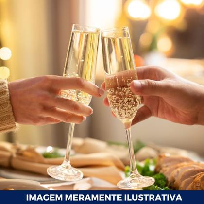 Imagem de Taca acrilico 220 ml. champagne cristal c/ 4 un.