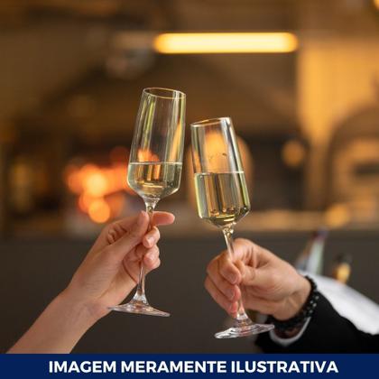 Imagem de Taca acrilico 220 ml. champagne cristal c/ 4 un.