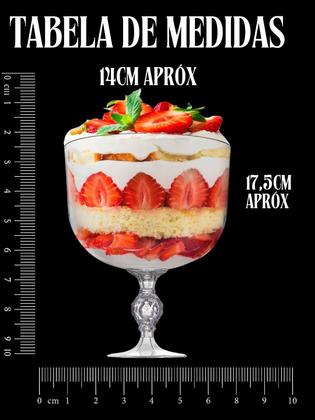 Imagem de Taça Americana 1,25L Acrílica Doces Sobremesa Decoração