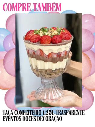 Imagem de Taça Americana 1,25L Acrílica Doces Sobremesa Decoração