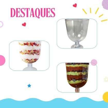 Imagem de Taça Americana Acrílico Transparente 2l Bolo Decoraçao Mesa
