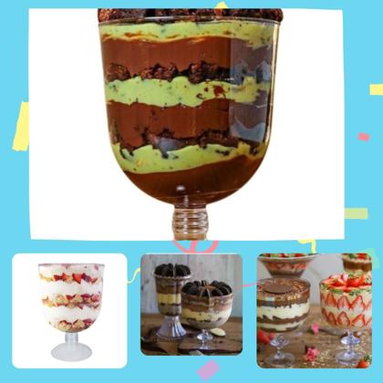 Imagem de Taça Americana Acrílico Transparente 2l Bolo Decoraçao Mesa