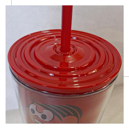 Imagem de Taça com Canudo Turma da Mônica Mônica com Sansão - 600ml