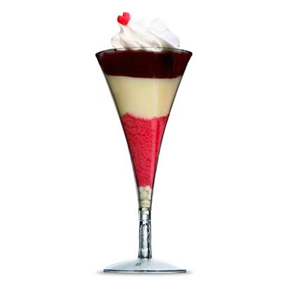 Imagem de Taça Cone Sobremesa Festa 13x5,8cm Acrilico Pacote C/40 Pçs