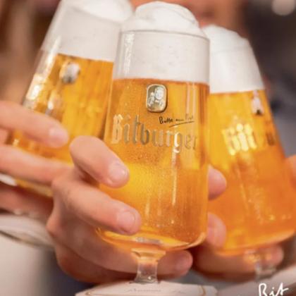 Imagem de Taça Copo Chopp Cerveja Alemã Bitburger Goblet 300ml Importada