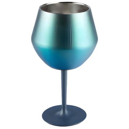 Imagem de Taça Copo Termico 2 em 1 Inox Drink Vinho Cocktail Conserva Bebida Festa Evento Praia Piscina Moderno Resistente