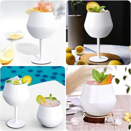 Imagem de Taça Copo Termico 2 em 1 Inox Vinho Bebida Drink Cocktail Evento Festa Praia Piscina Confratrenizaçao Lazer