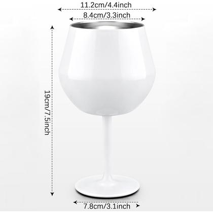 Imagem de Taça Copo Termico 2 em 1 Inox Vinho Bebida Drink Cocktail Evento Festa Praia Piscina Confratrenizaçao Lazer