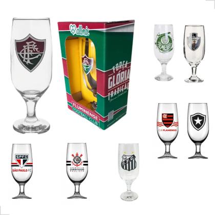 Imagem de Taça de Cerveja Copo Chopp Times de Futebol Licenciado Oficial 300ml