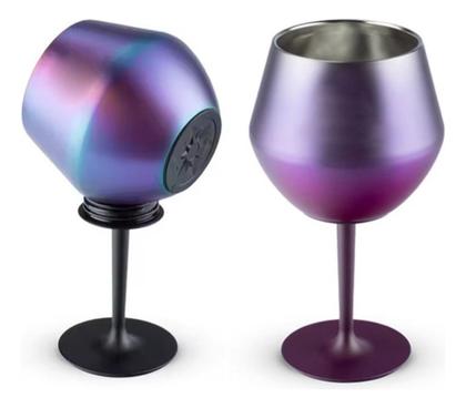 Imagem de Taça De Gin 2 Em 1 Térmico Inox Parede Dupla Whisky 410ml