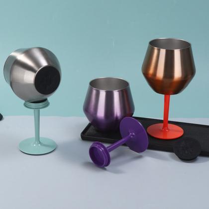 Imagem de Taça De Gin 2 Em 1 Térmico Inox Parede Dupla Whisky 410ml