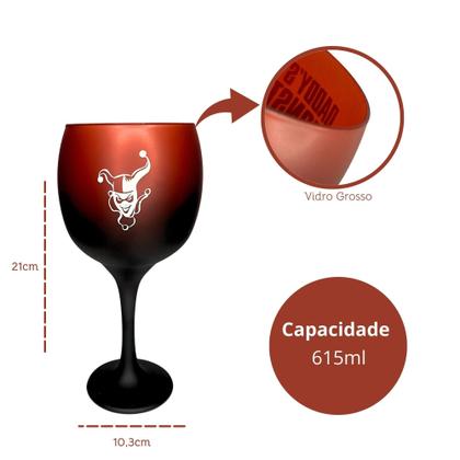 Imagem de Taça de Gin Arlequina - Coringa - Superman
