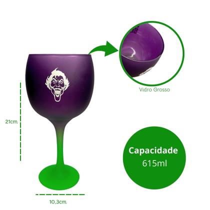 Imagem de Taça de Gin Arlequina - Coringa - Superman