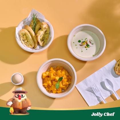 Imagem de Taça de papel descartável JOLLY CHEF Compostable 450 mL (pacote com 150)