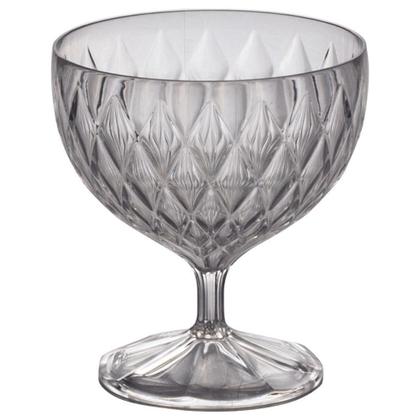 Imagem de Taça de Plástico para Sobremesa 350ml Cristal Glamour Incolor com 6 unidades Plasutil ref.14252