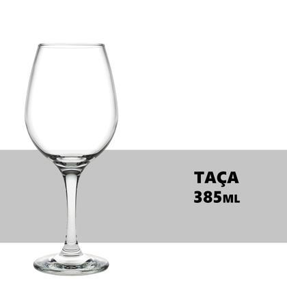 Imagem de Taça de Vidro Barone para Vinho 385ml 12 Unidades