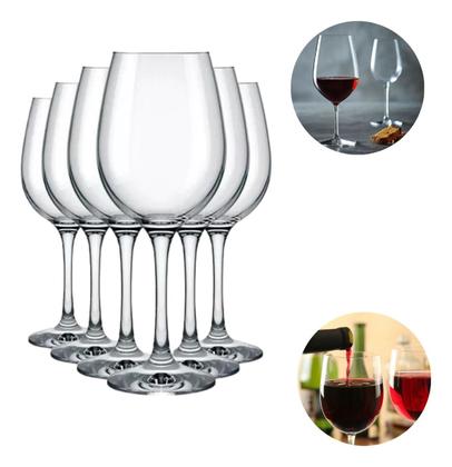 Imagem de Taça De Vinho 350ml Caixa Com 6 Unidades Cor Transparente