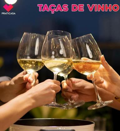 Imagem de Taça De Vinho 350ml Caixa Com 6 Unidades Cor Transparente