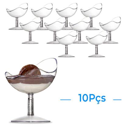 Imagem de Taça Spotty Pequena C/ Pedestal Sobremesas 8,5x6cm 10 Peças