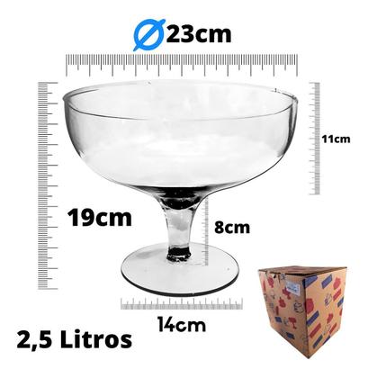 Imagem de Taça Tailândia Grande 2,8l Lisa Sobremessa Decoração
