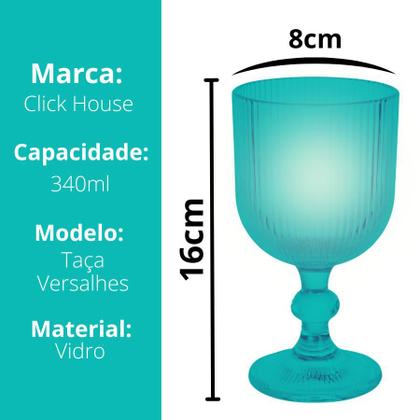 Imagem de Taça Vidro 340ml Canelado Versalhes Transparente Bulk Bebidas