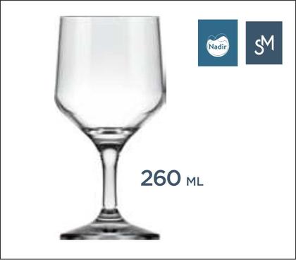 Imagem de Taça Vinho Tinto Branco de Vidro Pequena Buffet 260ml 02uni