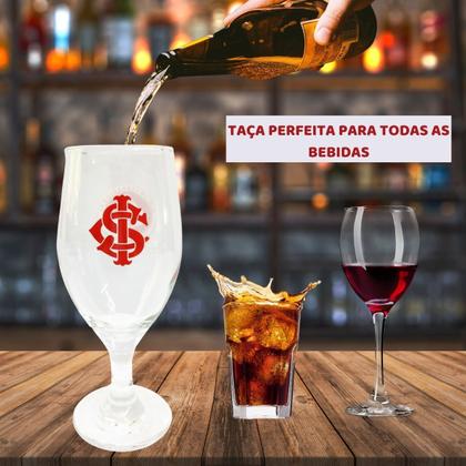 Imagem de Taça Windsor Vidro 330ml Cerveja Vinho Chopp Time Escudo Internacional Oficial Presente