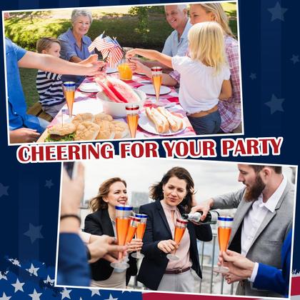 Imagem de Taças de champanhe descartáveis Jingmore 130mL (pacote com 36)