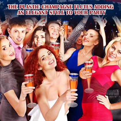 Imagem de Taças de champanhe descartáveis Jingmore 130mL (pacote com 36)